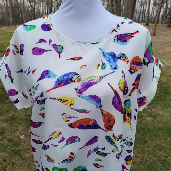 Liva Girl "For the Birds" Top size XL - Picture 2 of 13